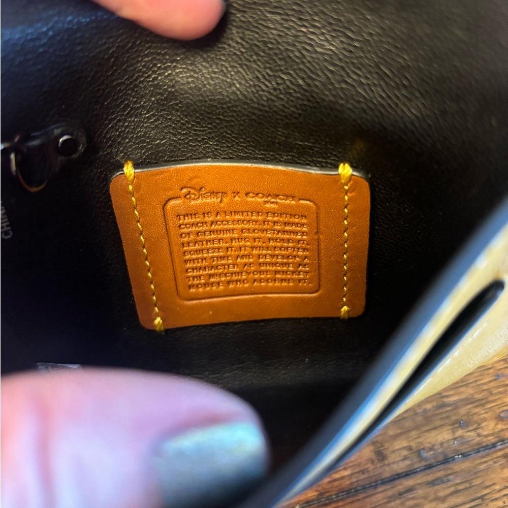 Coach x Mickey Envelope Key Pouch-Flax - Picture 5 of 7